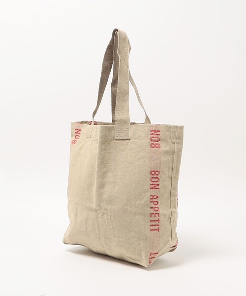 Steven Alan（スティーブンアラン）の「＜Charvet Editions＞ Bon Appetit TOTE BAG/バッグ（トートバッグ・メンズ・ブラック/レッド・FREE）」の5枚目の写真