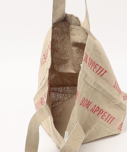 Steven Alan（スティーブンアラン）の「＜Charvet Editions＞ Bon Appetit TOTE BAG/バッグ（トートバッグ・メンズ・ブラック/レッド・FREE）」の8枚目の写真