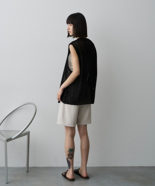 オーバーサイジングシアーメッシュベスト（ベスト）｜DFFUR