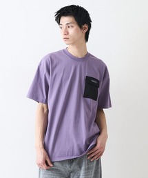 【RAGGED MOUNTAIN:ラギットマウンテン】布帛ポケット付 Tシャツ 半袖 オーバーサイズ