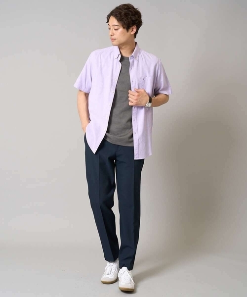 a.v.v（アーヴェヴェ）の「【洗濯機で洗える/ストレッチ】メランジストレッチイージースラックス（その他パンツ・メンズ・グレー/ネイビー・48/50/46）」の8枚目の写真