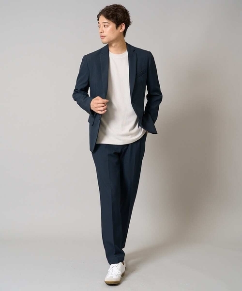 a.v.v（アーヴェヴェ）の「【洗濯機で洗える/ストレッチ】メランジストレッチイージースラックス（その他パンツ・メンズ・グレー/ネイビー・48/50/46）」の11枚目の写真