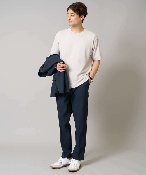 a.v.v（アーヴェヴェ）の「【洗濯機で洗える/ストレッチ】メランジストレッチイージースラックス（その他パンツ・メンズ・グレー/ネイビー・48/50/46）」の12枚目の写真