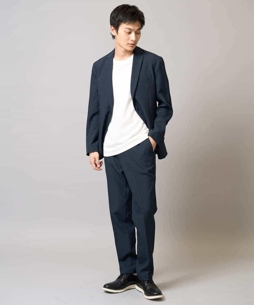 a.v.v（アーヴェヴェ）の「【洗濯機で洗える/ストレッチ】メランジストレッチイージースラックス（その他パンツ・メンズ・グレー/ネイビー・48/50/46）」の15枚目の写真