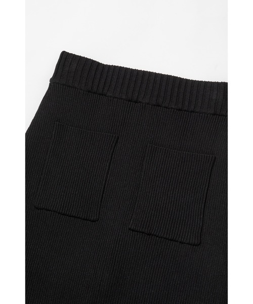 WCJ(ダブルシージェイ)の「インナー付きリブニットスカート(スカート・レディース・ブラック・FREE)」の8枚目の写真