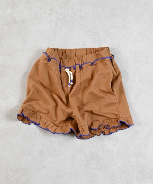 Life Support Products（ライフサポートプロダクツ）の「フリルカットショートパンツ（その他パンツ・キッズ・ブラウン/ピンク/ブルー/ライトグレー/ライトグリーン/チャコール・120/80/130/95/140/150/90/100/110）」の4枚目の写真