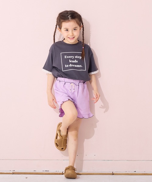 Life Support Products（ライフサポートプロダクツ）の「フリルカットショートパンツ（その他パンツ・キッズ・ブラウン/ピンク/ブルー/ライトグレー/ライトグリーン/チャコール・120/80/130/95/140/150/90/100/110）」の9枚目の写真