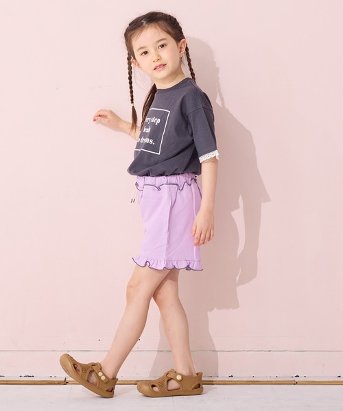 Life Support Products（ライフサポートプロダクツ）の「フリルカットショートパンツ（その他パンツ・キッズ・ブラウン/ピンク/ブルー/ライトグレー/ライトグリーン/チャコール・120/80/130/95/140/150/90/100/110）」の10枚目の写真