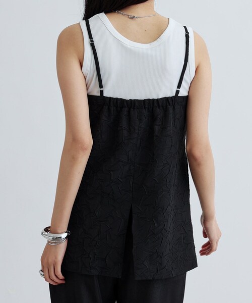 GALLEST（ギャレスト）の「キャミソールジレ（ベスト・レディース・ブラック/ホワイト・38）」の7枚目の写真