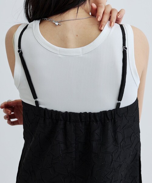 GALLEST（ギャレスト）の「キャミソールジレ（ベスト・レディース・ブラック/ホワイト・38）」の9枚目の写真