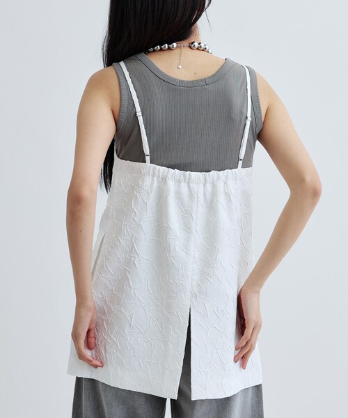 GALLEST（ギャレスト）の「キャミソールジレ（ベスト・レディース・ブラック/ホワイト・38）」の13枚目の写真