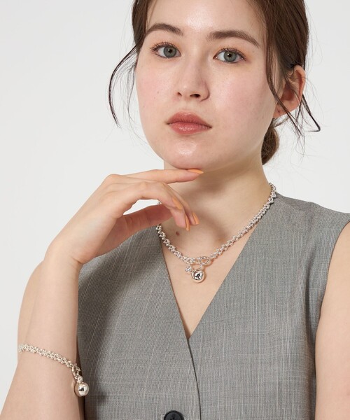 Soierie(ソワリー)の「<Soierie>Pome Chain ネックレス(ネックレス・レディース・シルバー・FREE)」の7枚目の写真
