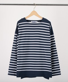 AUBERGE CHARLOTTE ブラック ソリッド Tシャツ サイズ：42 AU25S32-blk-bei-01.jpg