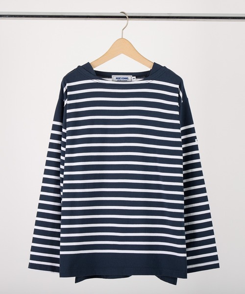 MONT KEMMEL(モンケメル)の「MONT KEMMEL バスクボーダーシャツ(Tシャツ/カットソー・レディース・ホワイト/ブラック/ネイビー/ピンク/ブルー・40/42/36)」の3枚目の写真