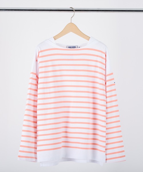 MONT KEMMEL(モンケメル)の「MONT KEMMEL バスクボーダーシャツ(Tシャツ/カットソー・レディース・ホワイト/ブラック/ネイビー/ピンク/ブルー・40/42/36)」の5枚目の写真
