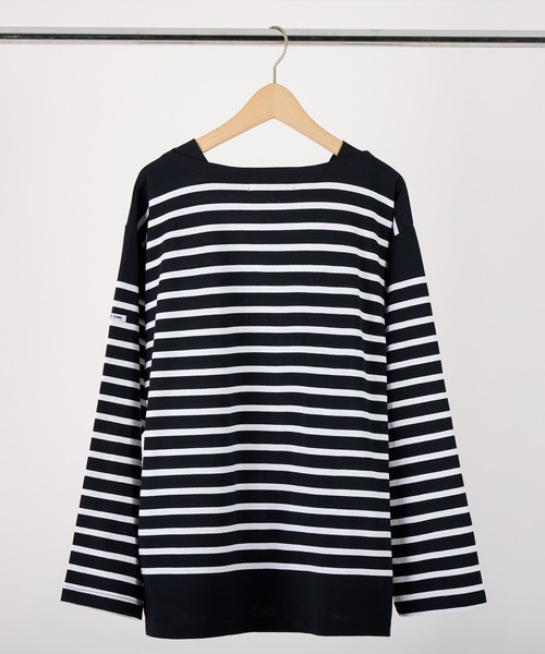 MONT KEMMEL(モンケメル)の「MONT KEMMEL バスクボーダーシャツ(Tシャツ/カットソー・レディース・ホワイト/ブラック/ネイビー/ピンク/ブルー・40/42/36)」の7枚目の写真
