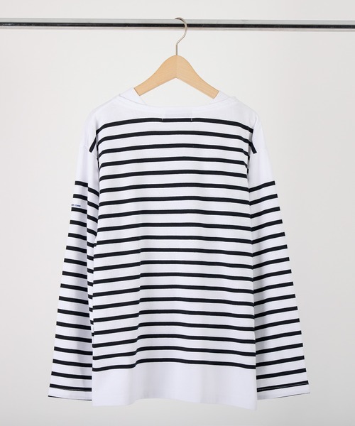 MONT KEMMEL(モンケメル)の「MONT KEMMEL バスクボーダーシャツ(Tシャツ/カットソー・レディース・ホワイト/ブラック/ネイビー/ピンク/ブルー・40/42/36)」の6枚目の写真