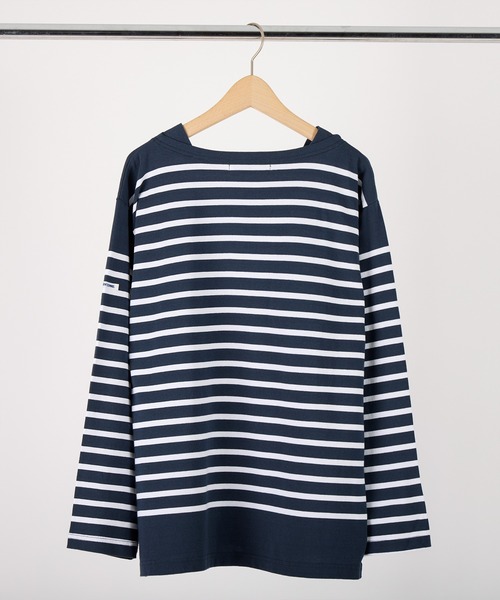 MONT KEMMEL(モンケメル)の「MONT KEMMEL バスクボーダーシャツ(Tシャツ/カットソー・レディース・ホワイト/ブラック/ネイビー/ピンク/ブルー・40/42/36)」の8枚目の写真