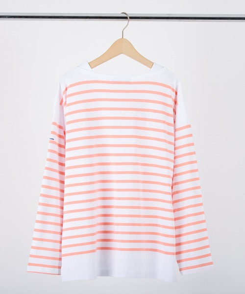 MONT KEMMEL(モンケメル)の「MONT KEMMEL バスクボーダーシャツ(Tシャツ/カットソー・レディース・ホワイト/ブラック/ネイビー/ピンク/ブルー・40/42/36)」の10枚目の写真