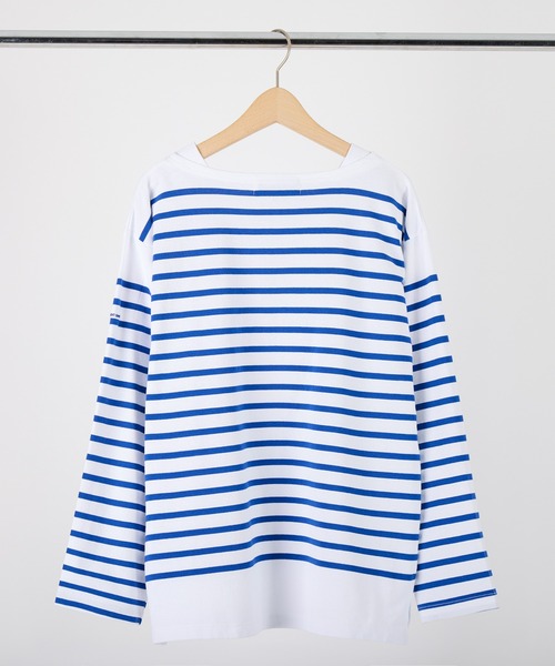MONT KEMMEL(モンケメル)の「MONT KEMMEL バスクボーダーシャツ(Tシャツ/カットソー・レディース・ホワイト/ブラック/ネイビー/ピンク/ブルー・40/42/36)」の9枚目の写真