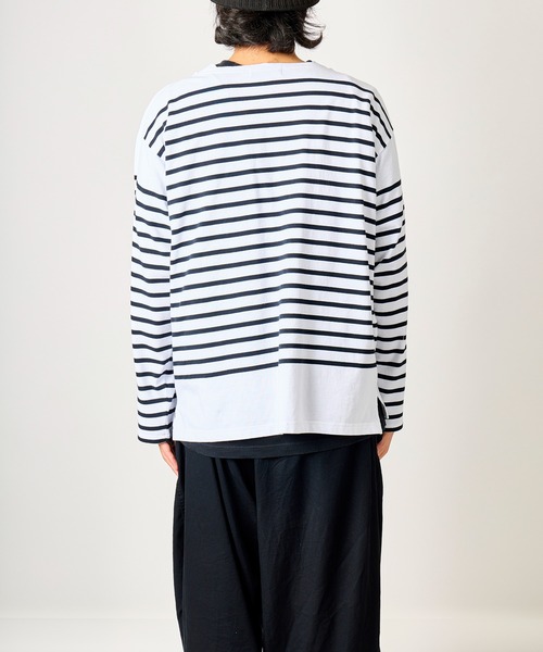 MONT KEMMEL(モンケメル)の「MONT KEMMEL バスクボーダーシャツ(Tシャツ/カットソー・レディース・ホワイト/ブラック/ネイビー/ピンク/ブルー・40/42/36)」の16枚目の写真