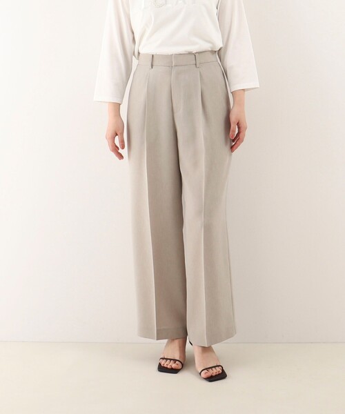 NOLLEY'S LIGHT(ノーリーズライト)の「《セットアップ対応》UVカットライトツイル セミワイドパンツ(その他パンツ・レディース・ブラック/ネイビー/ベージュ・36/38)」の3枚目の写真