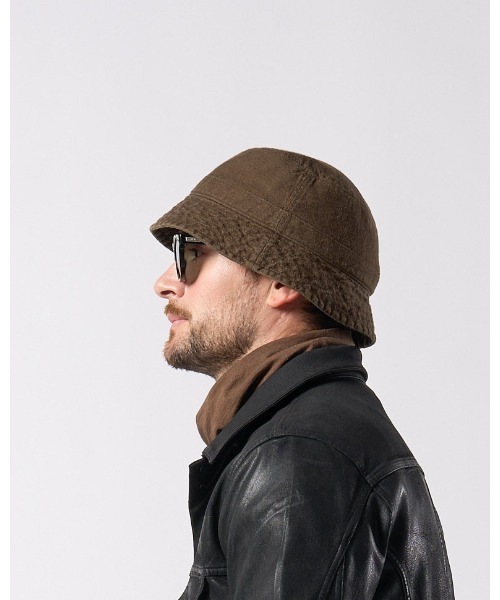 wjk（ダヴルジェイケイ）の「vintage bucket hat（キャップ・メンズ・チャコールグレー/ブラック/ダークカーキ・FREE）」の5枚目の写真