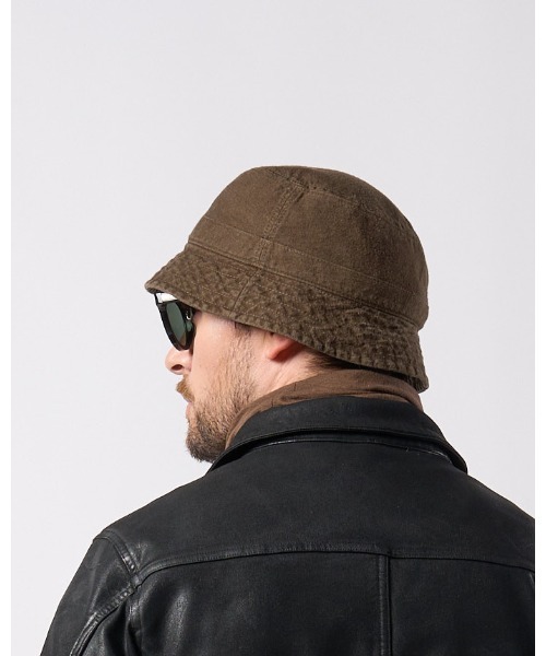 wjk（ダヴルジェイケイ）の「vintage bucket hat（キャップ・メンズ・チャコールグレー/ブラック/ダークカーキ・FREE）」の6枚目の写真