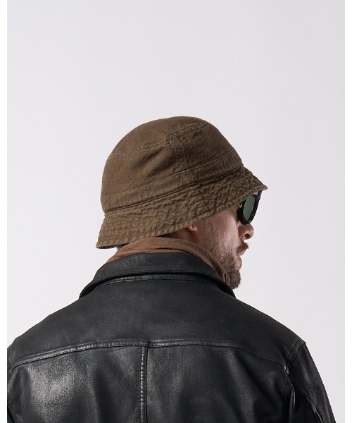 wjk（ダヴルジェイケイ）の「vintage bucket hat（キャップ・メンズ・チャコールグレー/ブラック/ダークカーキ・FREE）」の7枚目の写真