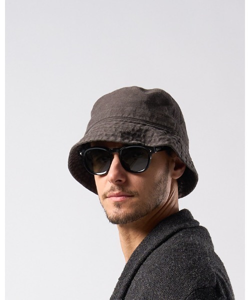 wjk（ダヴルジェイケイ）の「vintage bucket hat（キャップ・メンズ・チャコールグレー/ブラック/ダークカーキ・FREE）」の11枚目の写真