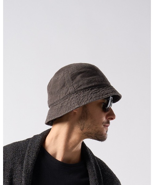 wjk（ダヴルジェイケイ）の「vintage bucket hat（キャップ・メンズ・チャコールグレー/ブラック/ダークカーキ・FREE）」の12枚目の写真