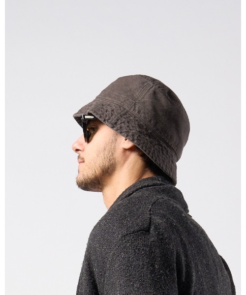 wjk（ダヴルジェイケイ）の「vintage bucket hat（キャップ・メンズ・チャコールグレー/ブラック/ダークカーキ・FREE）」の13枚目の写真