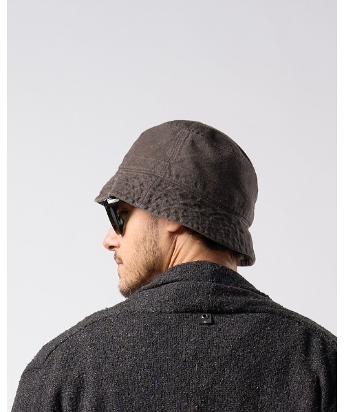 wjk（ダヴルジェイケイ）の「vintage bucket hat（キャップ・メンズ・チャコールグレー/ブラック/ダークカーキ・FREE）」の14枚目の写真