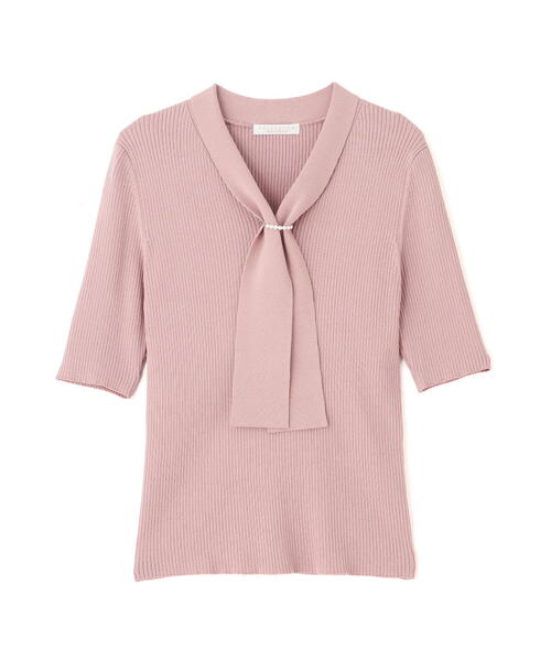 PROPORTION BODY DRESSING（プロポーションボディドレッシング）の「パール付きボウタイニット / 1215170512（ニット/セーター・レディース・ピンク/ネイビー/ホワイト・SMALL/MEDIUM）」の11枚目の写真