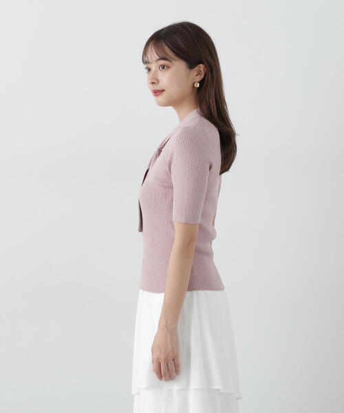 ニット セーター パール付きボウタイニット / 1215170512 レディース パール付きボウタイニット | PROPORTION BODY DRESSING