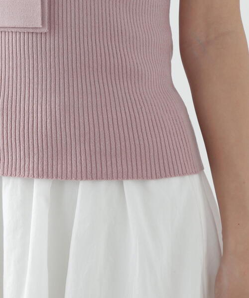 PROPORTION BODY DRESSING（プロポーションボディドレッシング）の「パール付きボウタイニット / 1215170512（ニット/セーター・レディース・ピンク/ネイビー/ホワイト・SMALL/MEDIUM）」の18枚目の写真