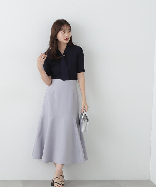 PROPORTION BODY DRESSING（プロポーションボディドレッシング）の「パール付きボウタイニット / 1215170512（ニット/セーター・レディース・ピンク/ネイビー/ホワイト・SMALL/MEDIUM）」の22枚目の写真