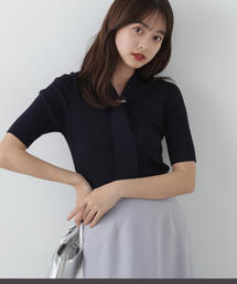 PROPORTION BODY DRESSING | パール付きボウタイニット / 1215170512(ニット/セーター)