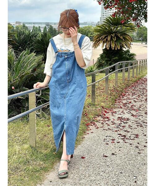 SM2(エスエムツー)の「アシメサロペットジャンスカ(ワンピース・レディース・カーキ/サックスブルー/オフホワイト/ネイビー・F)」の9枚目の写真