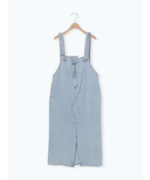 SM2(エスエムツー)の「アシメサロペットジャンスカ(ワンピース・レディース・カーキ/サックスブルー/オフホワイト/ネイビー・F)」の17枚目の写真