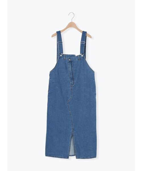 SM2(エスエムツー)の「アシメサロペットジャンスカ(ワンピース・レディース・カーキ/サックスブルー/オフホワイト/ネイビー・F)」の18枚目の写真