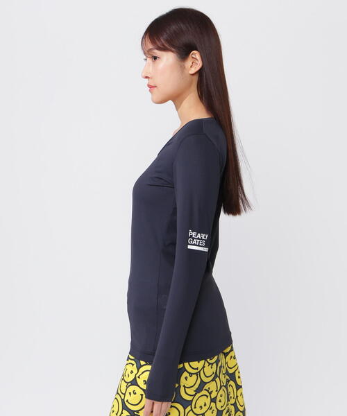 PEARLY GATES（パーリーゲイツ）の「【PEARLY GATES】【PG BODY】N/ベア天竺リップ長袖Uネックカットソー (LADIES)（Tシャツ/カットソー・レディース・ホワイト/ネイビー・SMALL/MEDIUM/LARGE）」の11枚目の写真