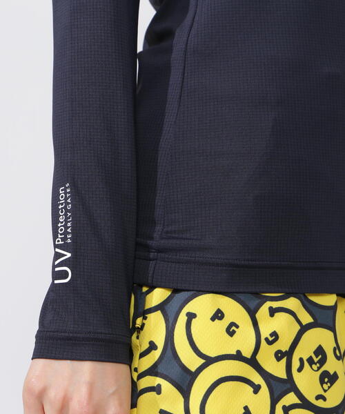 PEARLY GATES（パーリーゲイツ）の「【PEARLY GATES】【PG BODY】N/ベア天竺リップ長袖Uネックカットソー (LADIES)（Tシャツ/カットソー・レディース・ホワイト/ネイビー・SMALL/MEDIUM/LARGE）」の15枚目の写真