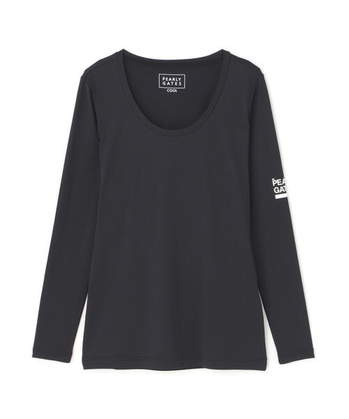 PEARLY GATES（パーリーゲイツ）の「【PEARLY GATES】【PG BODY】N/ベア天竺リップ長袖Uネックカットソー (LADIES)（Tシャツ/カットソー・レディース・ホワイト/ネイビー・SMALL/MEDIUM/LARGE）」の16枚目の写真