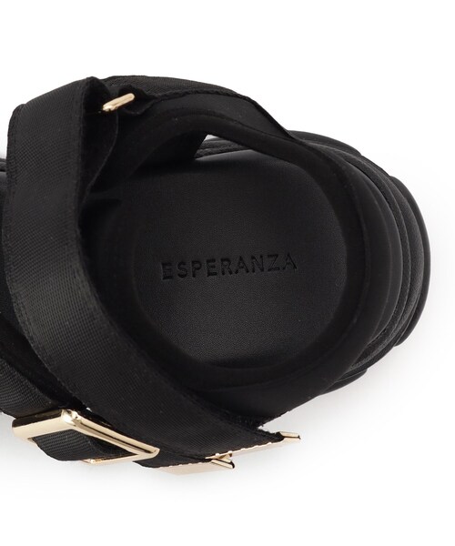 ESPERANZA(エスペランサ)の「ゴールドバックルベルトスポサン(サンダル・レディース・アイボリー/ブラック・LL/S/M/L)」の13枚目の写真