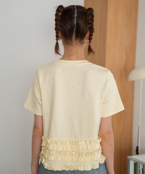 ETRE フリルトップス カットオフフリルネックシャツ(F IVORY): トップス │ ETRE