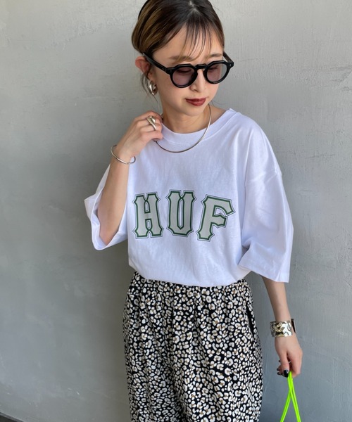 HUF ハフ ジャイアントショートスリーブクルーネック半袖Tシャツ HUF ハフ ジャイアントショートスリーブTシャツ GIANT S/S TEE