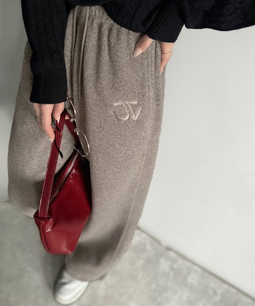 Java（ジャバ）の「《JaVaジャバコラボ》ぬくぬく暖か。裾ドロストロゴ刺繍ミックスフリースパンツ（スウェットパンツ・メンズ・グレー/ベージュ/ブラウン・MEDIUM/SMALL/X-LARGE/LARGE）」の10枚目の写真