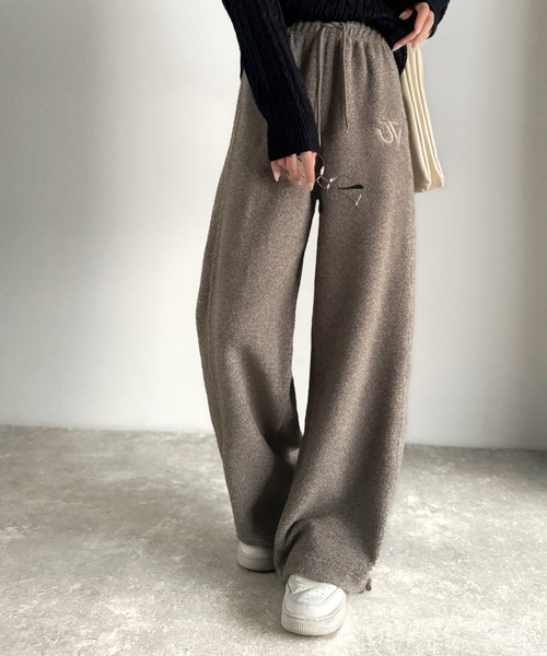 Java（ジャバ）の「《JaVaジャバコラボ》ぬくぬく暖か。裾ドロストロゴ刺繍ミックスフリースパンツ（スウェットパンツ・メンズ・グレー/ベージュ/ブラウン・MEDIUM/SMALL/X-LARGE/LARGE）」の17枚目の写真