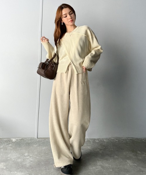 Java（ジャバ）の「《JaVaジャバコラボ》ぬくぬく暖か。裾ドロストロゴ刺繍ミックスフリースパンツ（スウェットパンツ・メンズ・グレー/ベージュ/ブラウン・MEDIUM/SMALL/X-LARGE/LARGE）」の20枚目の写真